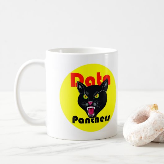 Datenpanther-Tasse Kaffeetasse (Mit Donut)