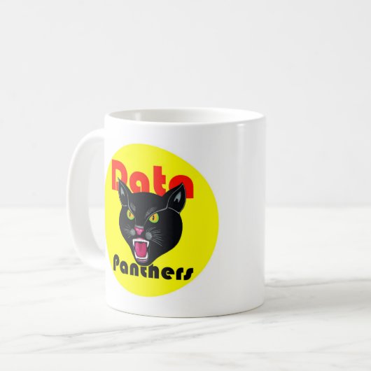 Datenpanther-Tasse Kaffeetasse (Vorderseite Links)