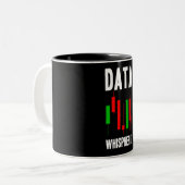 Datenquisperer-Datenanalyst Datenbestand Zweifarbige Tasse (Vorderseite Links)