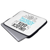 Datenrevolution: Abstrakte KI-Potenzialmatrix Tech Laptopschutzhülle (Vorne Knopf)