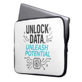 Datenrevolution: Abstrakte KI-Potenzialmatrix Tech Laptopschutzhülle (Vorderseite Links)