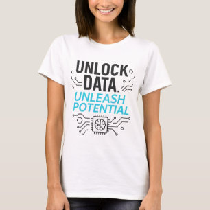 Datenrevolution: Abstrakte KI-Potenzialmatrix Tech T-Shirt