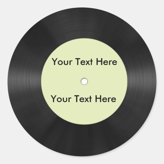 Datensatz Runder Aufkleber (Vorderseite)