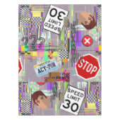 Datenschutz Anti-AI Tablecloth Tischdecke (Vorderseite)