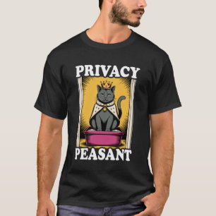 Datenschutz Bauer Süße Katzenstreu-Box Lustige Kat T-Shirt