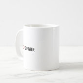 Datenschutz: Power-Aufkleber Kaffeetasse (Vorderseite Links)