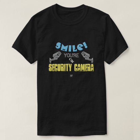 Datenschutz- und Sicherheitskamera sarcastic Witz T-Shirt (Design vorne)