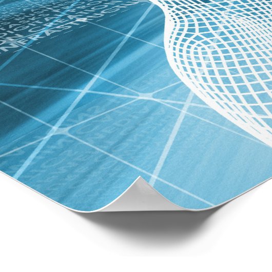 Datenschutz und Systemintegrität als Konzept Poster (Ecke)