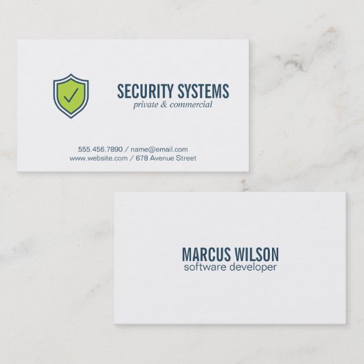 Datensicherheit | Datenverarbeitung | Programmiere Visitenkarte (Vorne/Hinten)