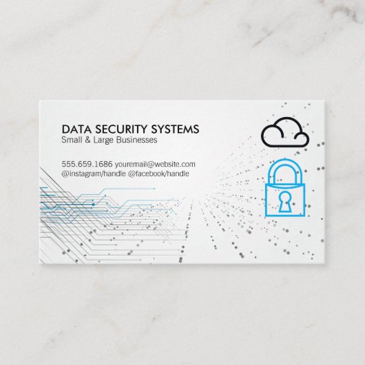 Datensicherungssysteme | Cloud-Speicher | Tech Terminkarte (Vorderseite)