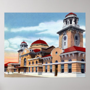 Datenstation Birminghams Alabama Poster