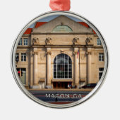 DATENSTATION - Macon, Georgia Silbernes Ornament (Vorne)