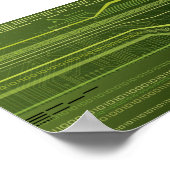 Datenstrom Poster (Ecke)