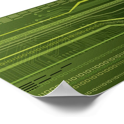 Datenstrom Poster (Ecke)