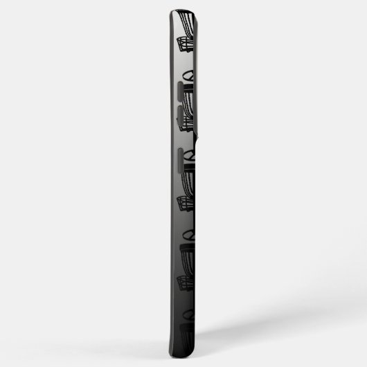 Datenträger Golf Stifte Schwarz-Weiß Samsung Galaxy Hülle (Rechte Seite)