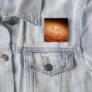 Datenträger von Material umgeben Star Fu Orionis. Button