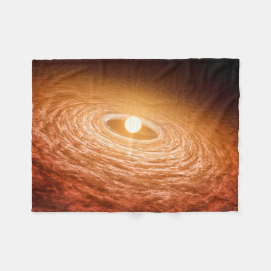 Datenträger von Material umgeben Star Fu Orionis. Fleecedecke (Vorderseite (Horizontal))