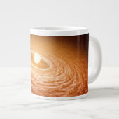 Datenträger von Material umgeben Star Fu Orionis. Jumbo-Tasse (Vorderseite Rechts)