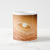 Datenträger von Material umgeben Star Fu Orionis. Jumbo-Tasse (Vorderseite)