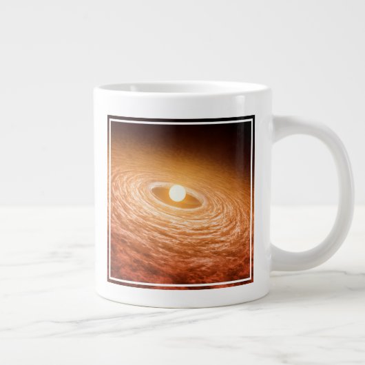 Datenträger von Material umgeben Star Fu Orionis. Jumbo-Tasse (Rechts)