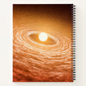 Datenträger von Material umgeben Star Fu Orionis. Notizblock (Rückseite)