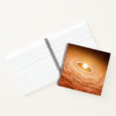 Datenträger von Material umgeben Star Fu Orionis. Notizblock (Innenseite)