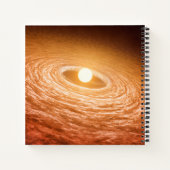 Datenträger von Material umgeben Star Fu Orionis. Notizblock (Rückseite)