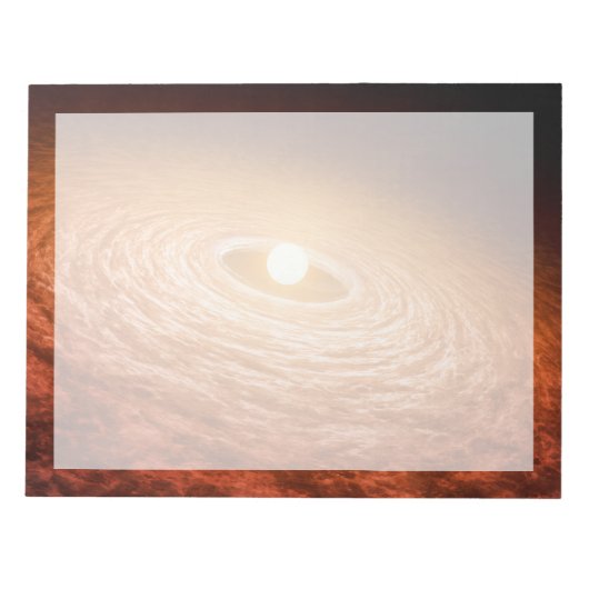 Datenträger von Material umgeben Star Fu Orionis. Notizblock (Vorderseite)