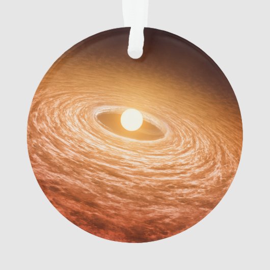 Datenträger von Material umgeben Star Fu Orionis. Ornament (Rückseite)