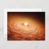 Datenträger von Material umgeben Star Fu Orionis. Postkarte (Vorne/Hinten)