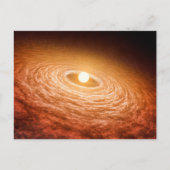 Datenträger von Material umgeben Star Fu Orionis. Postkarte (Vorderseite)