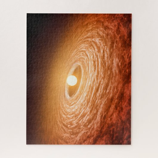 Datenträger von Material umgeben Star Fu Orionis. Puzzle (Vertikal)