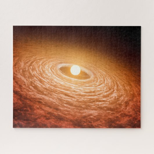 Datenträger von Material umgeben Star Fu Orionis. Puzzle (Horizontal)