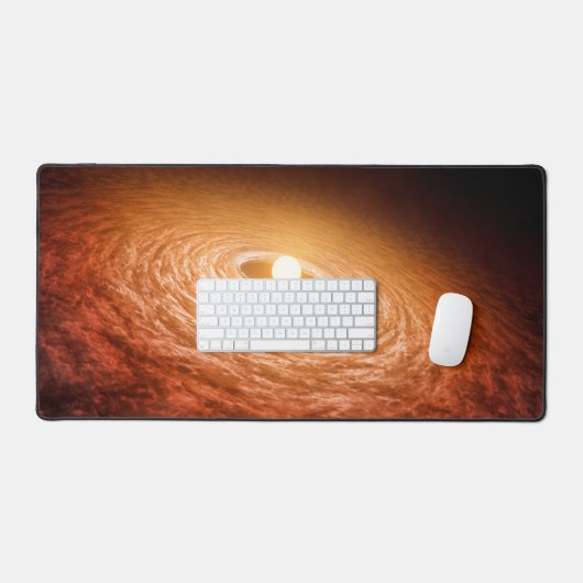 Datenträger von Material umgeben Star Fu Orionis. Schreibtischunterlage (Tastatur & Maus)