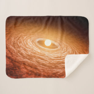 Datenträger von Material umgeben Star Fu Orionis. Sherpadecke