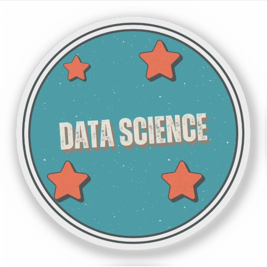 Datenwissenschaft Aufkleber (Vorderseite)