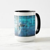 Datenwissenschaft Maschinenlernen mit dem Gehirn Tasse (VorderseiteRechts)