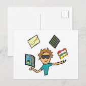 Datenwissenschaft Postkarte (Vorne/Hinten)