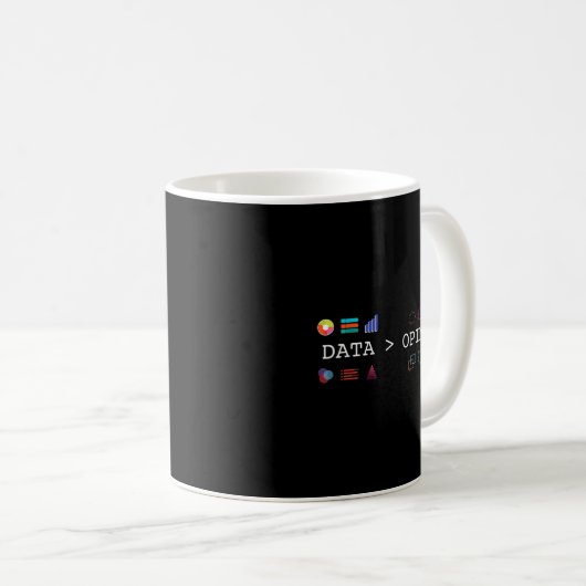 Datenwissenschaften und Statistik - Daten sind grö Kaffeetasse (VorderseiteRechts)
