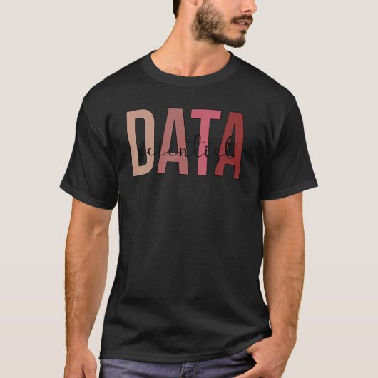 Datenwissenschaftler Boho Data Science Data Scient T-Shirt (Vorderseite)