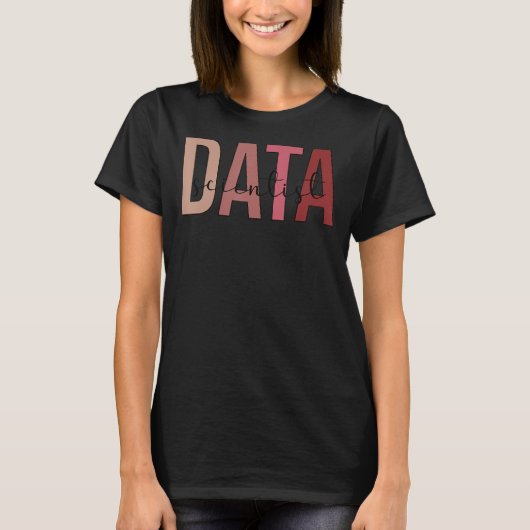 Datenwissenschaftler Boho Data Science Data Scient T-Shirt (Vorderseite)