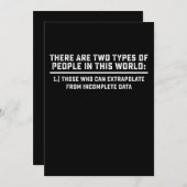 Datenwissenschaftler Es gibt zwei Arten von Mensch Einladung (Vorne/Hinten)