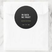 Datenwissenschaftler Runder Aufkleber (Tasche)