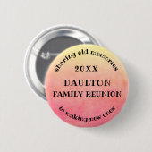 Dates Family Wiedersehen Erinnerungen Wasserfarbe Button (Vorne & Hinten)