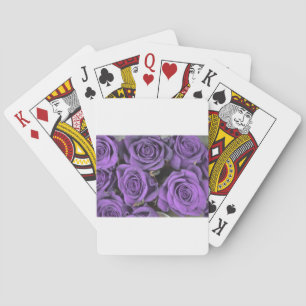 datieren lila Rosen-Rosen des Blumenstraußes uAwg Spielkarten