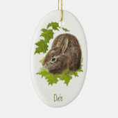 Datiert, Custom Bunny Rabbit Ziertier Keramikornament (Rechts)