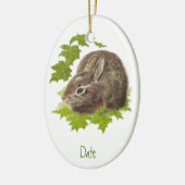 Datiert, Custom Bunny Rabbit Ziertier Keramikornament (Links)