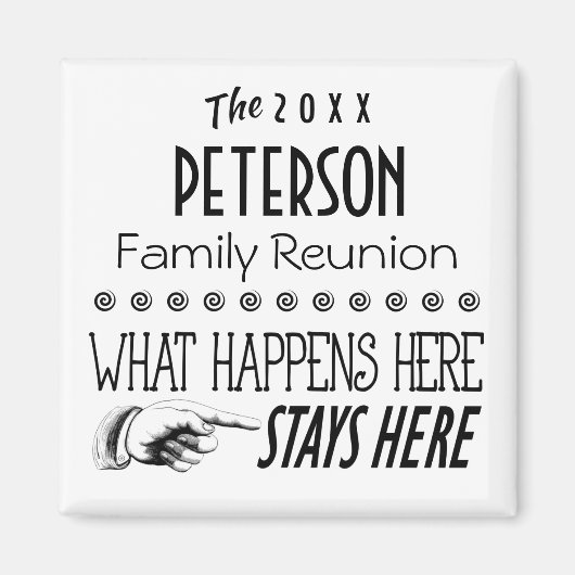 Datiert, was hier passiert Spaß Keepake Geschenk Magnet (Vorne)