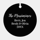 Datiertes Foto-Ornament - Sake-Geschenk Ornament Aus Metall (Rückseite)