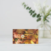 Datierung in Blätter Visitenkarte Telefonnummerkarte (Stehend Vorderseite)